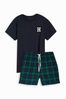 Personalised Mens Monogram Pyjama Shorts Set by Alphabet