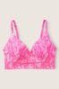Victoria's Secret PINK Atomic Pink Marble Smooth Non Wired Push Up Bralette