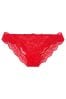 Victoria's Secret Lipstick Red Lace Cheeky Knickers