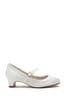 Rainbow Club White Maisie Satin Bridesmaid  Shoes - Kids