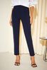 Friends Like These Navy Blue Stretch Pintuck Smart Trousers