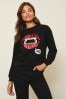 Lipsy Black Halloween Round Neck Sweatshirt