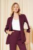 Friends Like These Burgundy Red Edge to Edge Tailored Blazer