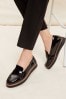 Friends Like These Black Wide FIt Wedge Platform Comfort Loafer, Wide FIt