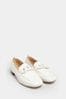 Yours Curve White Wide Fit Chain Loafer