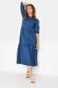 Long Tall Sally Blue Mid Wash Tiered Midi Dress