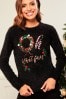 Lipsy Weihnachtlicher Pullover mit Pailletten, Regulär