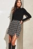 Lipsy Black 2 in 1 High Neck Long Sleeve Knitted Dress