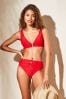 Lipsy Red Hardware Wider Apex Bikini Top, Wider Apex