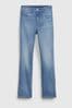 Gap Schmal geschnittene Vintage-Jeans mit mittelhohem Bund und Schlitz am Saum