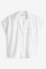 White Short Sleeve Cotton Shirt