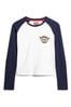 Superdry White Americana Long Sleeve Top