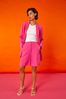 Roman Pink Tailored Smart Bermuda Shorts