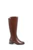 Pavers Smart Knee High Brown Boots