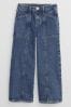 Gap Dark Wash Blue High Waisted Wide Leg Washwell Jeans (6-13yrs)