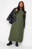 Yours Curve Green Ribbed Maxi Swing Dress