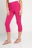 Roman Pink Cropped Stretch Trousers