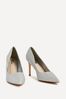 Linzi Silver Overjoyed Stiletto Pointed Court Heels