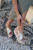 Black Linzi Myla Sling Back Wedge Espadrille Sandals With Cross Over Front Strap