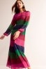 Boden Pink Colourblock Maxi Dress
