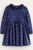 Boden Blue Collared Twirly Dress