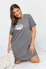 Yours Curve Grey Perfect Sleep T-Shirt