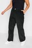 Yours Curve Black Cord Cargo Trousers