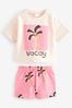 Pink Palm Tree Short Sleeve T-Shirt and Shorts Set (3mths-7yrs)