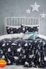 Fusion Starry Night Plush Fleece Duvet Cover Set