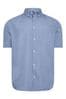 BadRhino Big & Tall Blue Short Sleeve Poplin Shirt