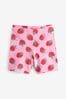 Red/Pink Strawberry Heart Print Cycle Shorts (3-16yrs)