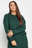 Yours Curve Pullover mit Zopfmuster
