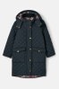 Joules Chatham Navy Showerproof Padded Quilted Coat