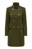ONLY Olive Green Tailored Military Button Detail Coat