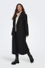 JDY Black Tailored Maxi Length Coat