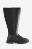 Simply Be Classic Stretch Back Knee High Boots in Wide/Extra Wide Fit, Regular/Wide Fit