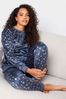 M&Co Blue Foil Minky Fleece Pyjamas Set