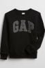 Gap Black Crew Neck Logo Sweatshirt (4-13yrs)