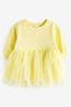 Yellow Sweat Party Dress (3mths-7yrs)
