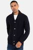 Black Threadbare Shawl Collar Cardigan