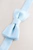 Light Blue 100% Linen Mix Bow Tie (1-16yrs)