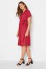 Long Tall Sally Red Wrap Front Dress