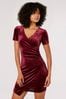 Apricot Red Velvet Side Rouged adventures Dress