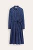 Boden Sky Blue Laura Jersey Midi Shirt Dress