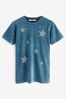 Blue Short Sleeve Washed Star T-Shirt