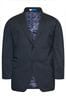 Blau - Regulär - BadRhino Big & Tall Plain Suit Jacket, Regular