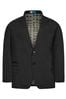 BadRhino Big & Tall Black Plain Suit Jacket, Regular