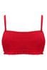 Pour Moi Red Free Spirit Strapless Shirred Bandeau Underwired Top