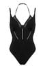 Pour Moi Black Sydney Double Strap Underwired Swimsuit