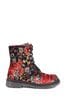 Pavers Red Casual Ankle Boots